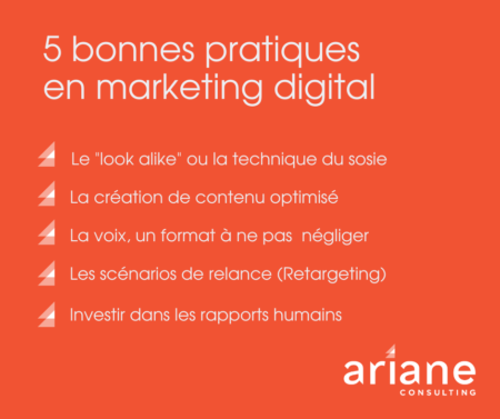 Liste des 5 bonnes pratiques en matière de marketing digital