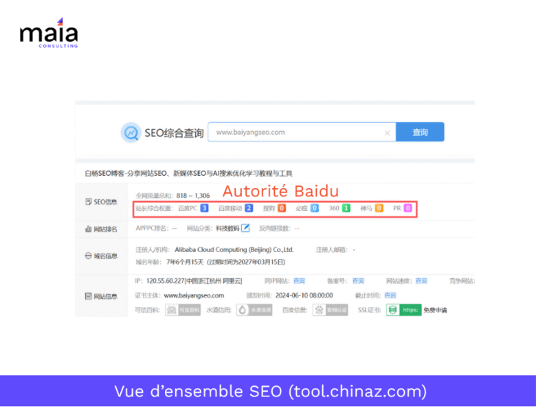 Vue d’ensemble SEO